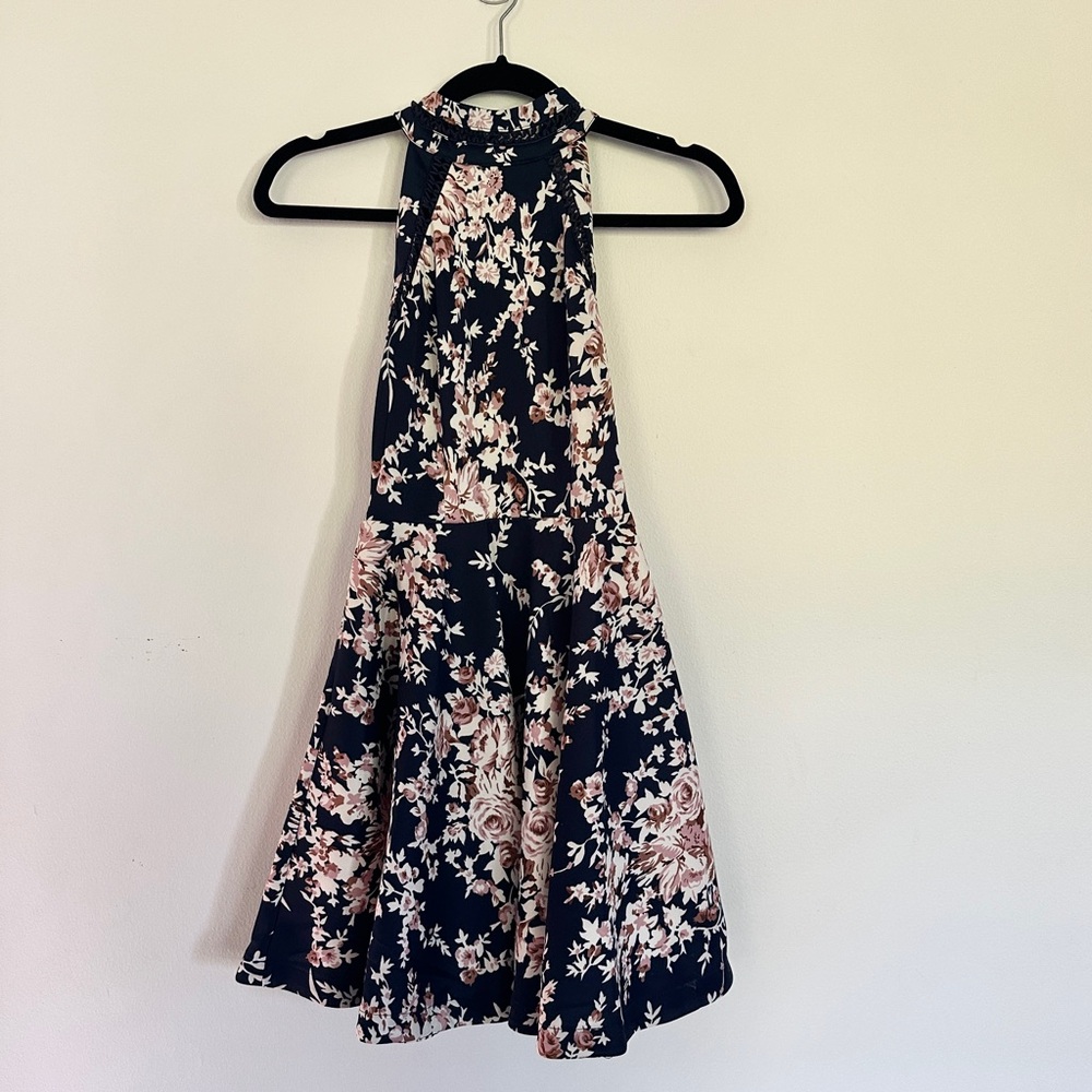 Floral halter dress